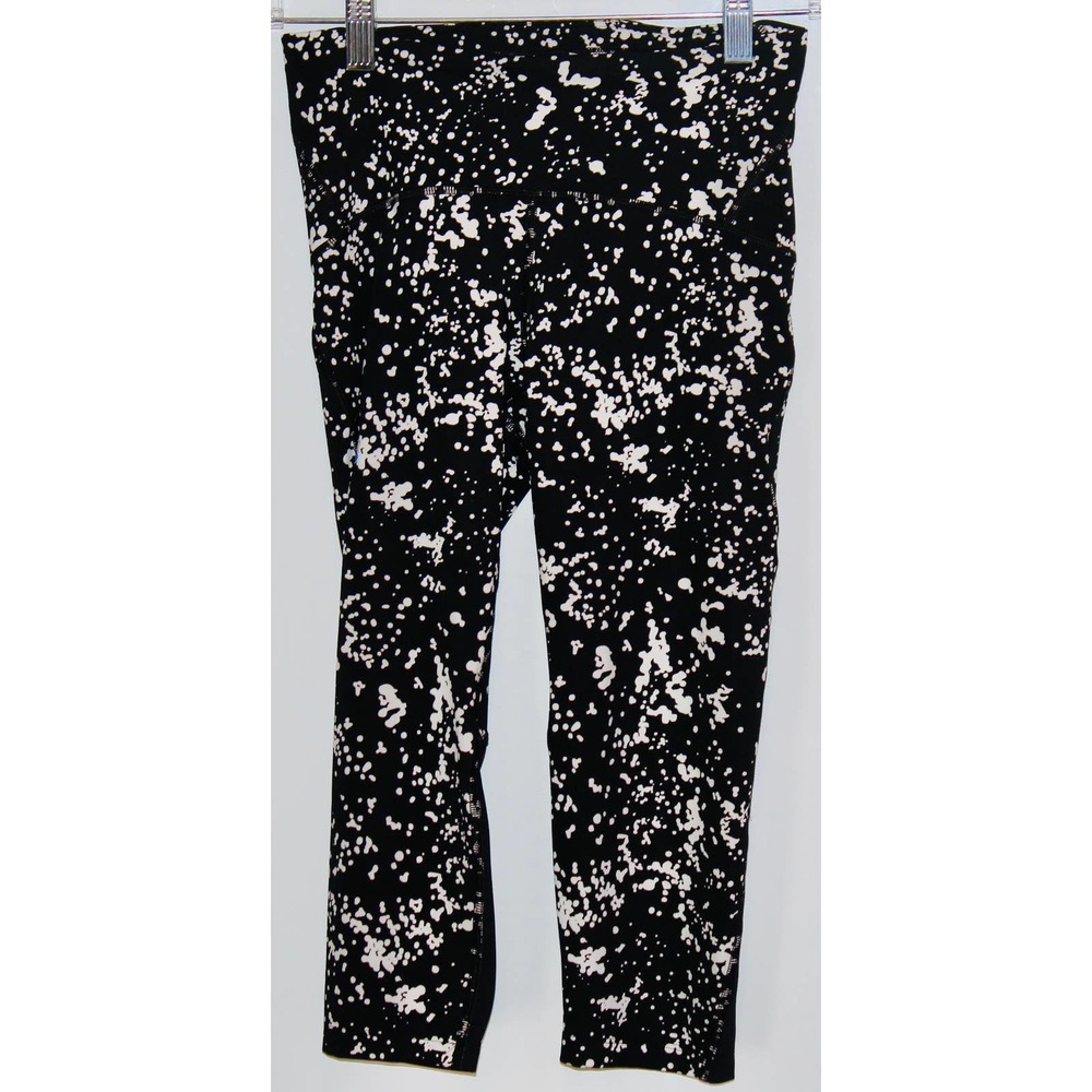 Under Armour HeatGear 1350983 Women's UA Fly Fast Black Printed Capri Size Small